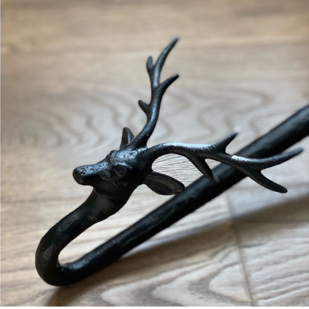 Pottery Barn Classic Black Stag Sculptural Antler Wreath Holder Rare Sold Out 🦌 - Picture 4 of 4